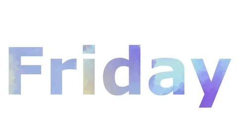 Friday Stock Illustration