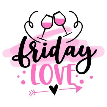 Friday Love Stock Illustration