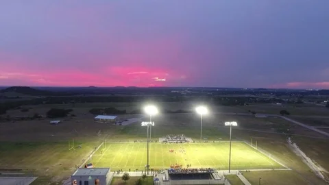 Friday Night Lights Ariel Video stock 81008934