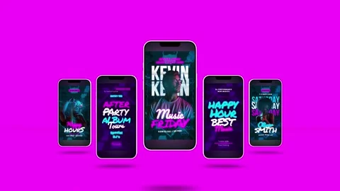 Friday Night Party Stories Stock After Effects