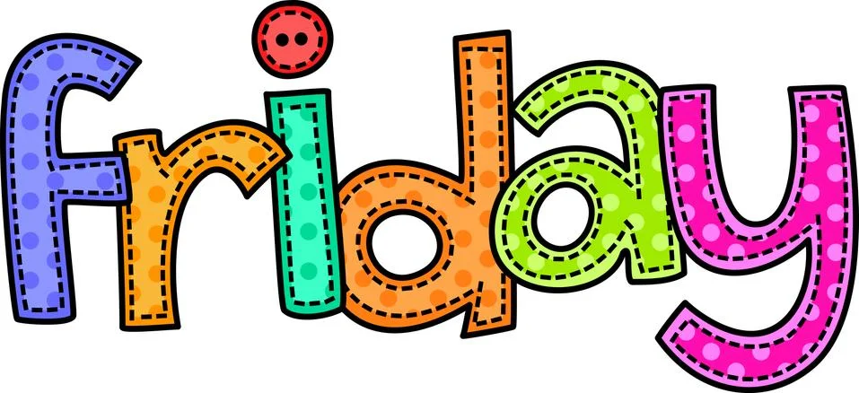 Friday Stitch Text Stock-Illustration