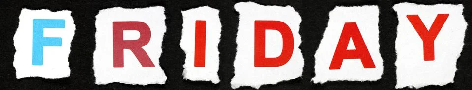 Friday - text Stock Illustration