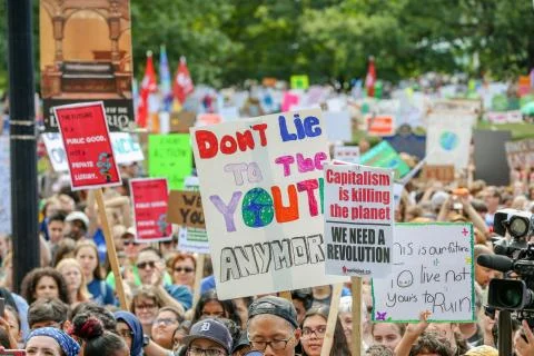 'Fridays for Future' Climate Change Protest in Toronto, Canada. Stock-Fotos