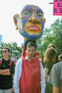 'Fridays for Future' Climate Change Protest in Toronto, Canada. Stock Photos