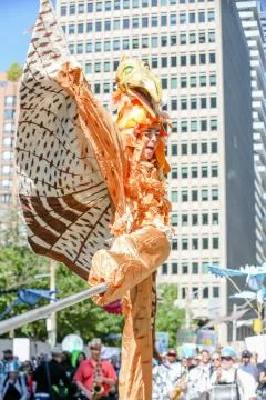 'Fridays for Future' climate change protest in Toronto, Canada. Stock Photos