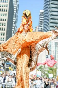 'Fridays for Future' climate change protest in Toronto, Canada. Stock Photos