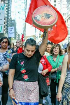 'Fridays for Future' climate change protest in Toronto, Canada. Stock Photos