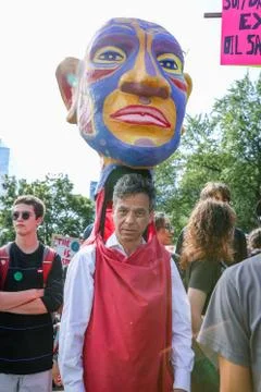 'Fridays for Future' climate change protest in Toronto, Canada. Stock Photos