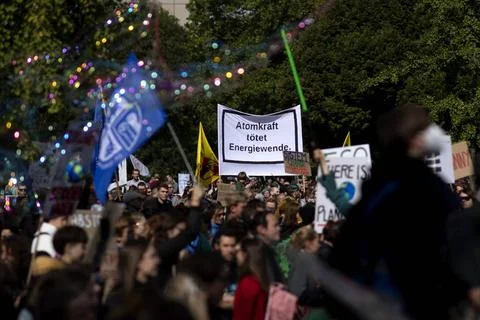  Fridays for Future, Climate Demonstration DEU, Deutschland, Germany, Berl... 库存照片