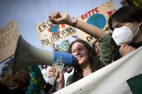  Fridays for Future, Climate Demonstration DEU, Deutschland, Germany, Berl... 库存照片