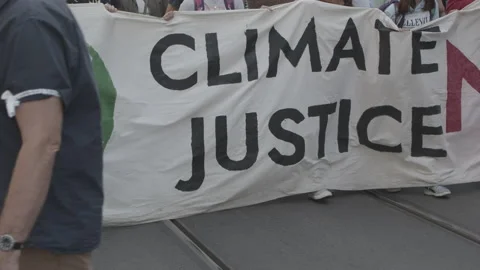 Fridays For Future CLIMATE JUSTICE Stock Footage