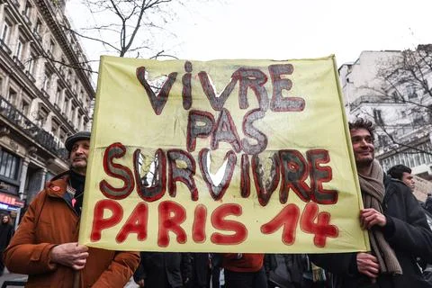 Fridays For Future - Climate Protest in Paris, France - 10 Mar 2023 Stock Photos