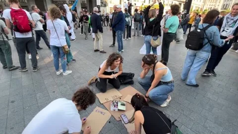 Fridays for Future protest in Brussels calls for more EU climate commitment, Bru Stockbeeldmateriaal 285186248