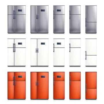 Fridge big set Stock Illustration