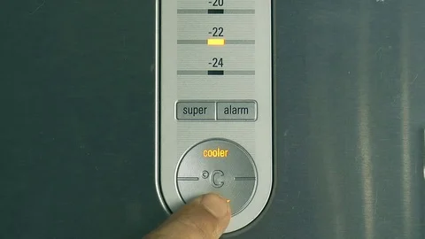 Fridge control panel Stock Footage 78303093