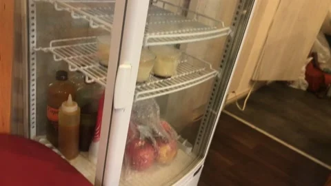 Fridge Display Case Stock Footage 160644468