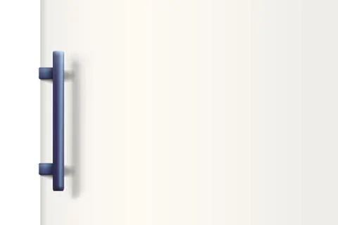 Fridge door white Stock Illustration