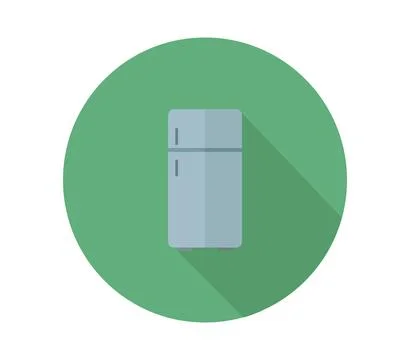 Fridge icon illustrated in vector on white background Stock Illustration