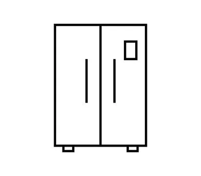 Fridge icon illustrated in vector on white background fridge icon illustra... Stock Photos
