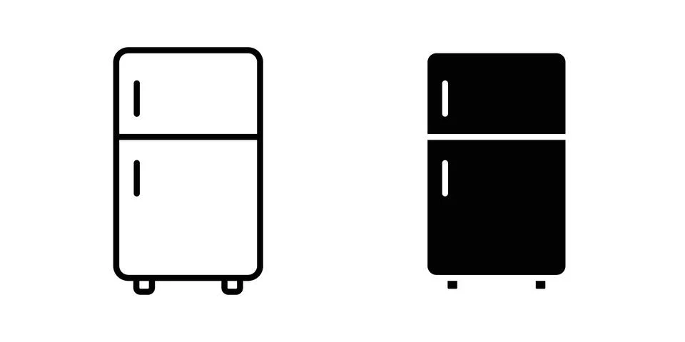 Fridge icon vector symbol graphics Stock Illustration