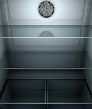 Fridge Interior Dark Stock Illustration