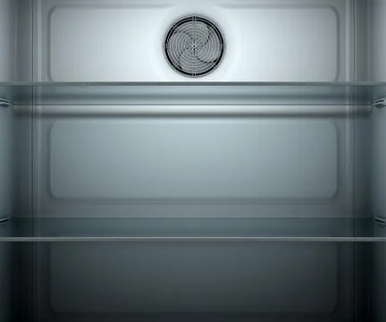 Fridge Interior Dark Stock Illustration