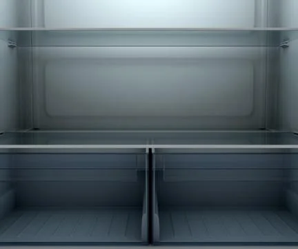 Fridge Interior Dark Stock Illustration