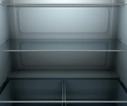 Fridge Interior Dark Stock Illustration