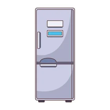 Fridge kitchen appliance Illustrazione stock