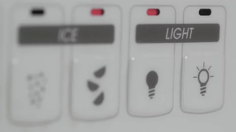 Fridge Light Power Button Symbol On Off Vídeos de archivo 47260182