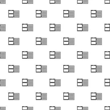 Fridge pattern seamless Stockillustratie