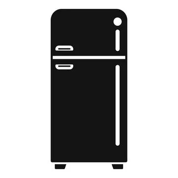 Fridge smart consumption icon simple vector.Money resource Stock Illustration