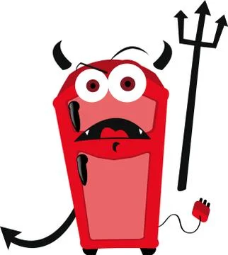 Fridge Temptation Stock Illustration