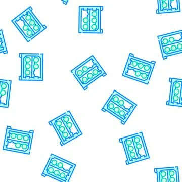 Fridge for wine vector seamless pattern Stock Illustration