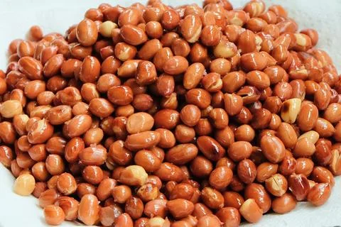 Fried and Salted Peanuts or Groundnut 写真素材