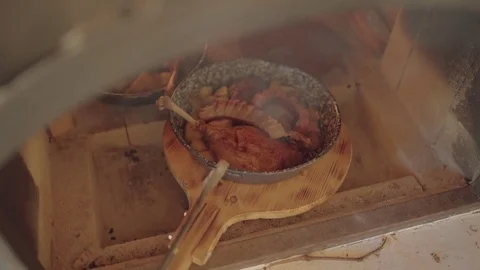 Fried Bacon Stock Footage 72426800