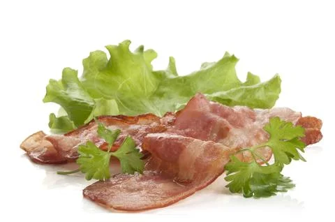 Fried bacon Stock-Fotos