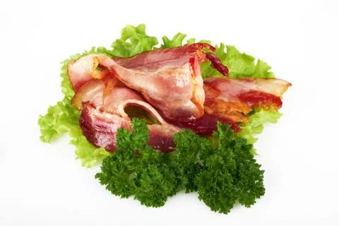 Fried bacon Stock-Fotos