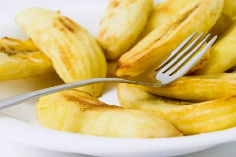 Fried banana Stock Photos