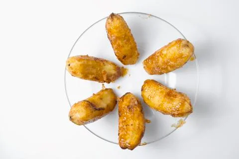 Fried bananas Stock Photos