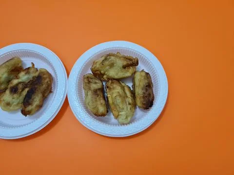 Fried bananas Stock Photos