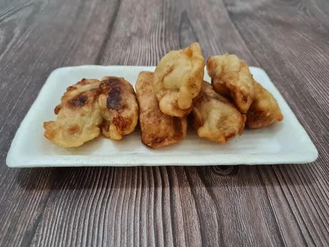 Fried bananas Stock Photos