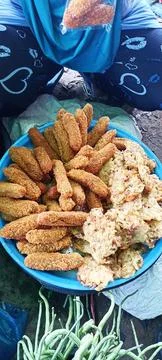 Fried bananas Stock Photos