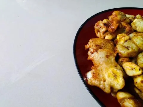 Fried bananas Foto stock
