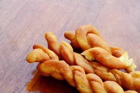 Fried Braided Bread Stock Photos
