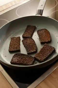 Fried bread Stock Photos