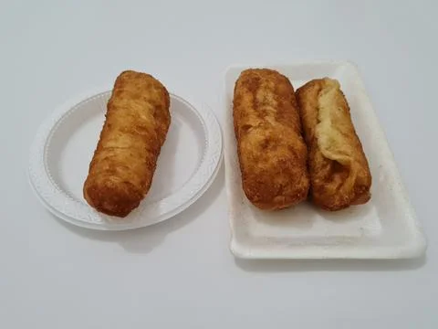 Fried bread Foto stock
