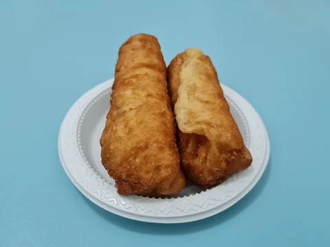 Fried bread Foto stock