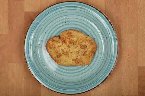 Fried bread slice 스톡 사진
