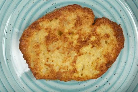 Fried bread slice Foto stock